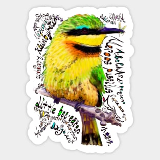 Little Bee-eater; Kleinbyvreter Sticker